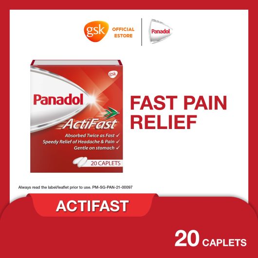 Panadol Actifast Tablet, 500mg, 2X10 caplets