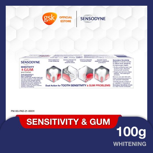 Sensodyne Sensitive & Gum Whitening Toothpaste, 100 g