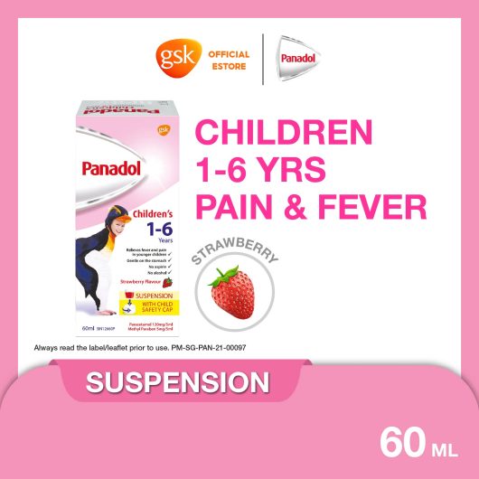 Panadol Paracetamol for Children age 1-6 yrs old, 60ml suspension