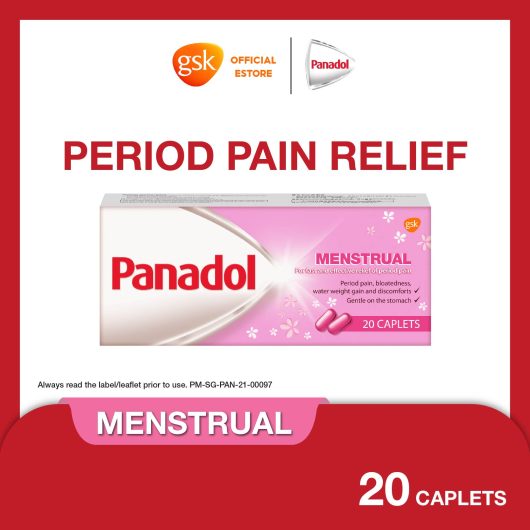 Panadol Menstrual for Period Pain Relief, 500mg,20 caplets