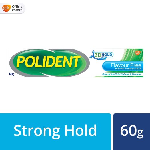 Polident Flavour Free Denture Adhesive Cream